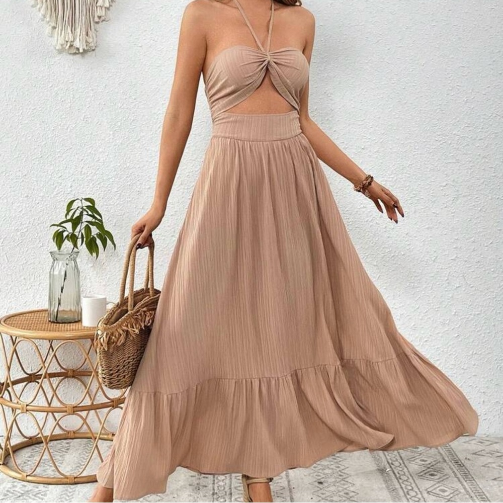 Tan Maxi Dress